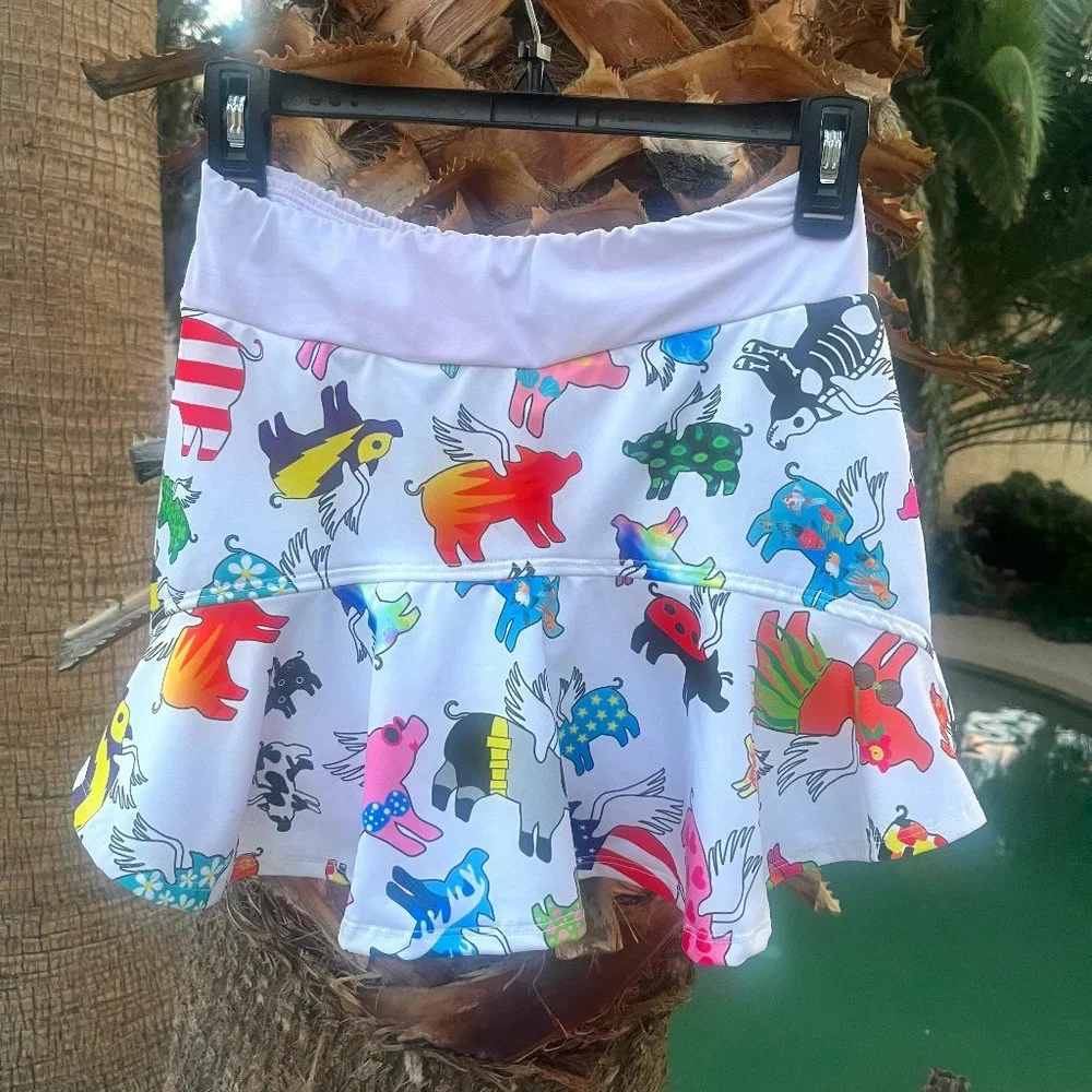 When Pigs Fly Tennis Skirt